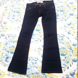 Wide leg stretch jeans